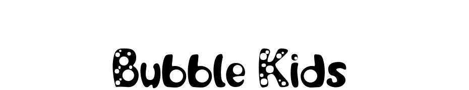 Bubble Kids cкачати шрифт безкоштовно